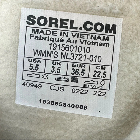 NWOT SOREL WOMEN'S EMELIE SHORT LACE COZY BOOT. Sz: 5.5 - Picture 14 of 14